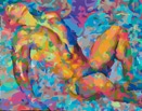 Euphoric Paroxysm Fiction, Fantasy or Actuality Gallery of Acrylic on canvas original art work by San Francisco / Atlanta gay male artist Donald Rizzo