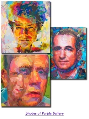 Shades of Purple Gallery of Abstract Realism  Art in Acrylic on Canvas Paintings by San Francisco / Atlanta Artist Donald Rizzo