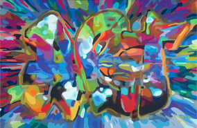 2014 gallery of Paintings by Donald Rizzo Gay Abstract Art Gay Male Art