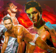 Painting completed in 2012 by Artist Donald Rizzo