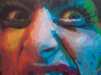 Portraits Gallery of Acrylic on canvas original art work by San Francisco / Atlanta gay male artist Donald Rizzo